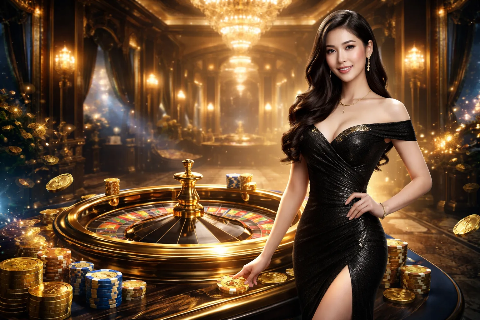 Bàn chơi sòng bạc trực tiếp sang trọng tại 789bey